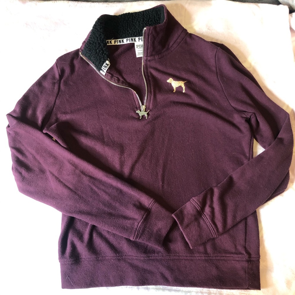 victoria secret pink zip up sweatshirt